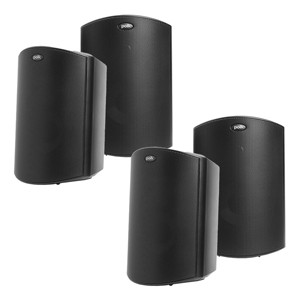 Polk Audio Atrium 4 All-Weather Outdoor Loudspeaker - 4 Pack (Black) - 1 of 4