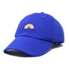 Dalix Robot Embroidered Glow in the Dark Retro Dad Hat Cotton Baseball Cap Adjustable Mens - 4 of 4