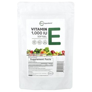 Micro Ingredients Vitamin E, 240 Softgels (500 IU per Softgel) - 1 of 2