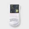 Women's Cushioned Striped Varsity 4pk Short Crew Socks - All In Motion™ White/Gray/Pink 4-10: Arch Support, Zone Cushioning - 2 of 3
