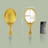 Unique Bargains Hand Mirror with Handle 9.8" L x 4.5" W 1 Pc - 2 of 4
