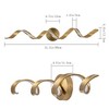 LLHZSY Modern Spiral Design LED Bathroom Vanity Light Dimmable Wall Light - 31 1/2 Inch - Gold - 4 of 4