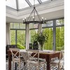 Urban Ambiance Luxury Modern Farmhouse Indoor Chandelier,  27''H x 38"W x 38''D,  Matte Black Finish, UHP4485 - 2 of 4