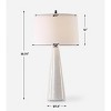 Uttermost Loire Ivory Glaze Table Lamp - 2 of 4