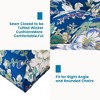 Outdoor Chair Cushions,3 Piece Loveseat Outdoor Cushions Set,Tufted/Wicker Patio Cushion for Patio Furniture All Weather,44“x19 x5,Floral - 3 of 4