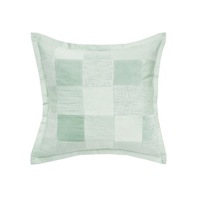 EY Essentials 22" x 22" Pia Sea Glass Throw Pillow