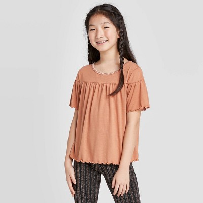 ruffle sleeve top target