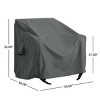 Coolbibila-Weather-Resistant Sofa Cover For Outdoor, Furniture Covers With UV-Resistant Fabric, 3 Seater Sofa Cover For Comprehensive Protection - 4 of 4
