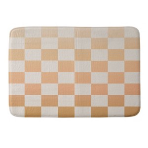 Deny Designs Urban Wild Studio Sun Room Heavy Memory Foam Bath Rug Orange : Microfiber, Machine Washable, Non-Slip Backing - 1 of 3