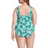 Lands' End Women's Chlorine Resistant V-neck Shoulder Tie Flutter Tankini Swimsuit Top - 2 of 4