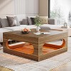 Tribesigns 43.31-Inch Coffee Table with LED Light - 2 of 4
