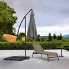 Whiteline Modern Living UM1683-GRY Aiden Standing Umbrella,Polyester Fabric in Grey and Aluminum Pole - 2 of 4