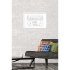 Trends International LINE AND BRUSH - Continuous Line Boombox Framed Wall Poster Prints - 2 of 4