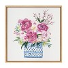 Kate & Laurel All Things Decor 22"x22" Pink Blooms in Chinoiserie Framed Canvas by Patricia Shaw Natural - 2 of 4