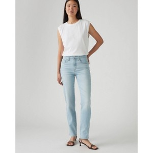 Levi's Women's 724 High Rise Slim Straight Jeans - Eternal Indigo Light Wash - 1 of 4