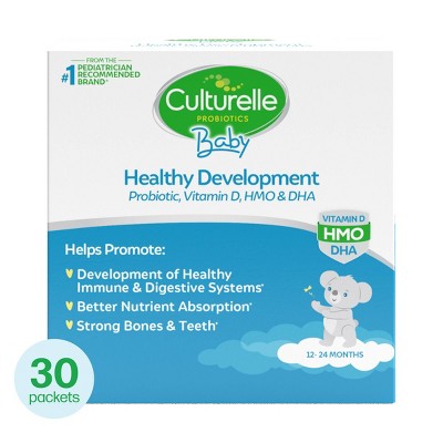 Culturelle Baby Healthy Development Probiotic Vitamin D, HMO & DHA Packets - 30ct