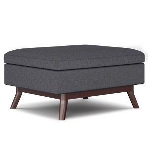 Sapphtopaz Versatile Ottoman with Storage Upholstered Coffee Table with Wood Legs Foot Stool Storage Bench for Living Room, Entryway - 1 of 4
