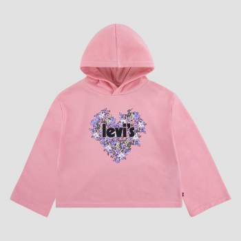 Levi's® Girls' Hooded Bell Sleeve Pullover Sweatshirt