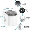 ZAFRO Countertop Ice Maker, Portable Self Cleaning Bullet Ice Maker with Handle, 9 Ice Cubes in 8 Minutes, 26Lbs in 24 Hours - 4 of 4