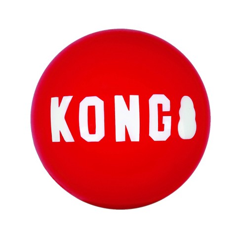 Kong - Ball with Hole - Durable Rubber, Fetch Toy Small