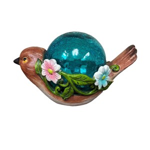 Ultimate Innovations Lighting Bird Garden Friend Glass and Resin Decorative Sculpture - 1 of 1