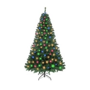 Clearance! Pre-Lit Hinged Artificial Christmas Tree, 470 LEDs, 8 Modes, Full Branches, Easy Assembly - 1 of 4