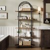 GustoWave 71" Collapsible Book Shelf，5 Tier Open Bookcase with Metal Frame Bookcase Storage，Portable storage shelf - 2 of 4