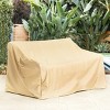 Outdoor Loveseat Sofa Cover,Heavy-Duty Waterproof Patio Cover with UV Protection and Air Vents,Durable Furniture Cover with Straps-Coolbibila - 2 of 4