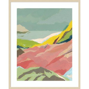 33" x 41" Candy Coast II Mountains by Jacob Green Wood Framed Wall Art Print - Amanti Art: Contemporary Abstract, Acrylic & Hardwood - 1 of 4