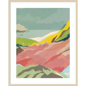 33" x 41" Candy Coast II Mountains by Jacob Green Wood Framed Wall Art Print - Amanti Art