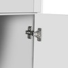 Gulches White Tall Storage Cabinet, 8-Door 4-Shelf Floor-Mounted Cabinet for Living Room, Kitchen, Bedroom & Bathroom - 2 of 4