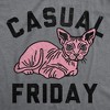 Mens Funny T Shirts Casual Friday Sarcastic Hairless Cat Graphic Novelty Tee For Men - Crazy Dog Men's T Shirt - 2 of 4
