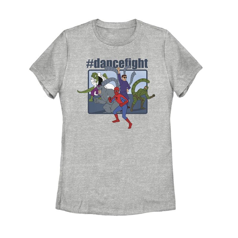 Women's Marvel Spider-Man #dancefight Party T-Shirt, 1 of 4