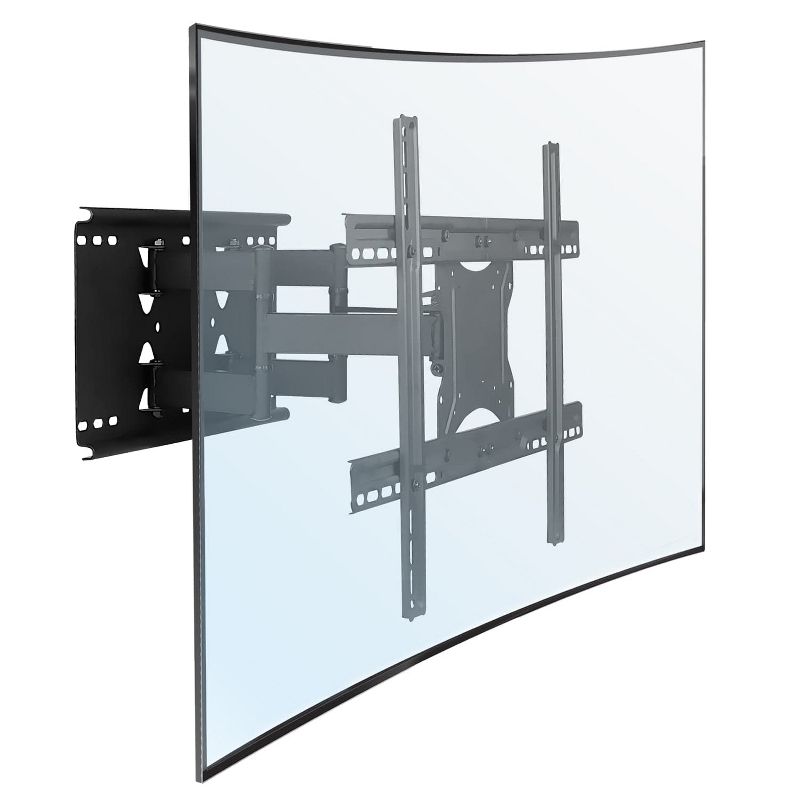 Mount-It! Full Motion Large TV Wall Mount w/ Extension Fits 40" - 80" Flat or Curved Large Screen TVs, Heavy-duty Mount Supports Up to 132 Lbs., 3 of 10