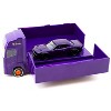 Dodge Challenger SRT Hellcat "Liberty Walk" Purple Met w/Plastic Transporter Packaging 1/64 Diecast Model Car by Tarmac Works - 3 of 4