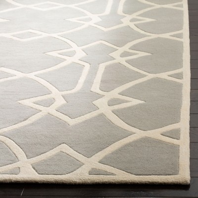 Capri Gray and Ivory Hand-Tufted Wool Area Rug