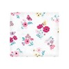 Hudson Baby Infant Girl Cotton Flannel Receiving Blankets Bundle, Butterfly Floral, One Size - 3 of 4