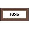 PosterPalooza | Panoramic Traditional Brown Picture Frame - UV Acrylic, Foam Board Backing, Hanging Hardware - 2 of 4