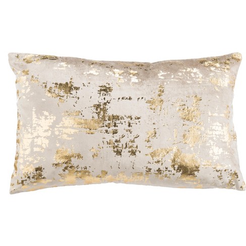 Edmee Metallic Pillow - Beige/gold - 12