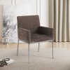 Meridian Furniture,Reeves Chenille Fabric Dining Chair, Set of 2 - 2 of 4