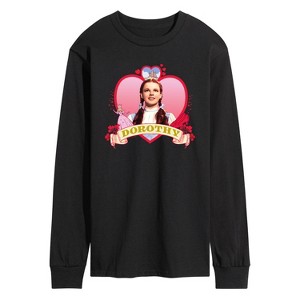 Men's - Wizard of Oz - Heart Dorothy Long Sleeve Graphic T-Shirt - 1 of 4