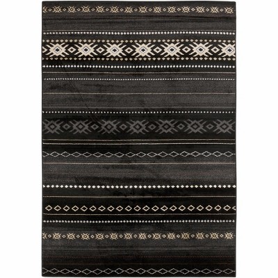 Hauteloom Fogertown Black Western Rug