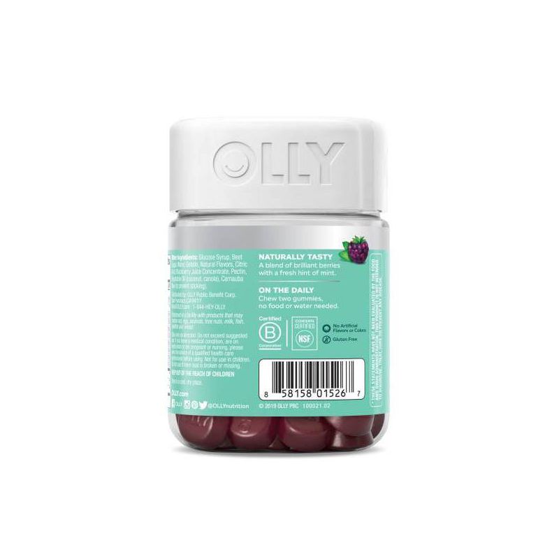 OLLY Flawless Complexion Chewable Gummies - Berry Fresh - 50ct, 5 of 10