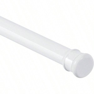 Shower Curtain Rod 56 - 104 Inch 1 Inch Diameter Spring Long Adjustable Tension Curtain Rods Bathroom Closet No Drilling No Rust - 1 of 4
