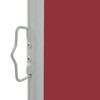 vidaXL Patio Retractable Side Awning 31.5"x118.1" Red - 3 of 4
