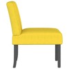 VidaXL Slipper Chair Light Yellow Fabric - 4 of 4