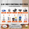 VEVOR Enhanced Heat Press Device, ETL Safety Certified, 12x15 inch, 8-in-1 Energy Efficient Combo, Versatile Sublimation with 360° Swivel, Black - 3 of 4
