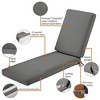 Montlake Patio Chaise Lounge Cushion - Classic Accessories - 4 of 4