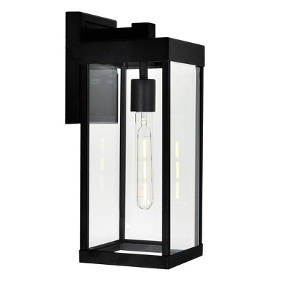 CWI Lighting Windsor 1 Light Black Outdoor Wall Light