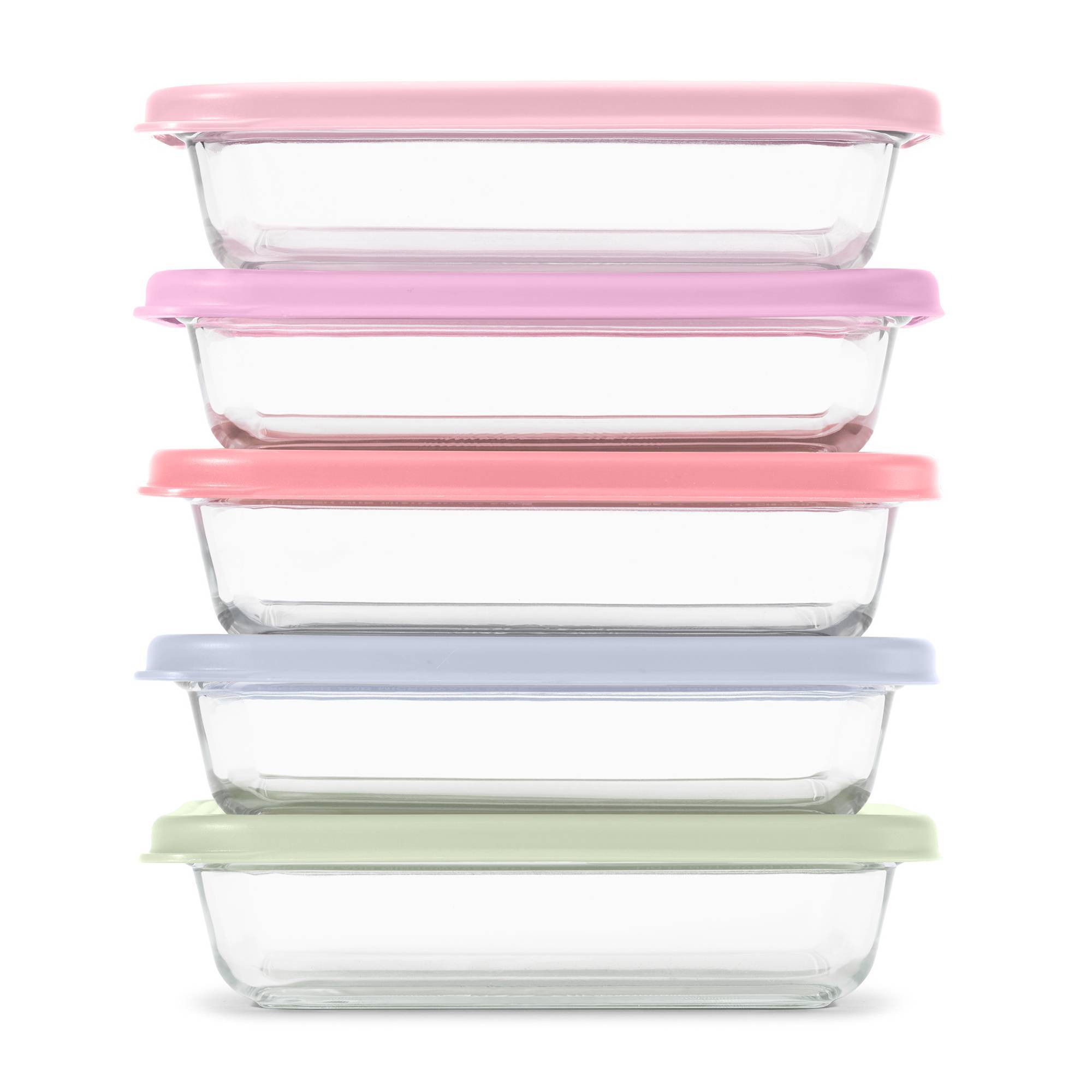 Ello Everyday 10pc 3c Glass Meal Prep Food Storage Container Set Prism